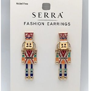 SERRA ALDI CHRISTMAS NUTCRACKER EARRINGS - BRAND NEW IN PACKAGING